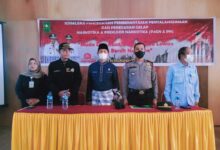 Kasat Binmas Polres Rohul  Jadi Nara Sumber Sosialisasi Aksi P4Gn Dan Pn Di Aula Smkn 1 Rambah