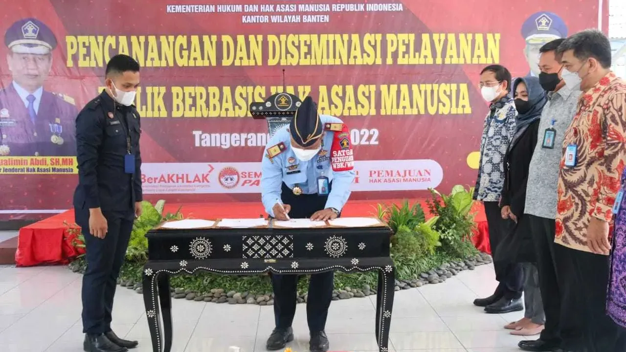 GAS TERUS…Kemenkumham Banten Canangkan Pelayanan Publik Berbasis HAM