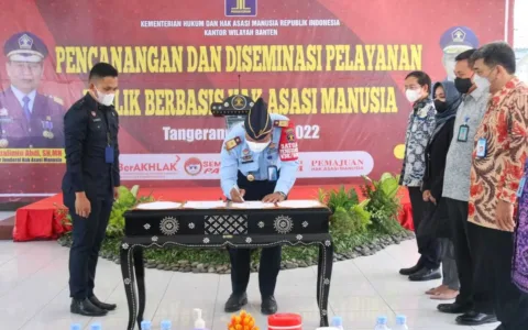 GAS TERUS…Kemenkumham Banten Canangkan Pelayanan Publik Berbasis HAM