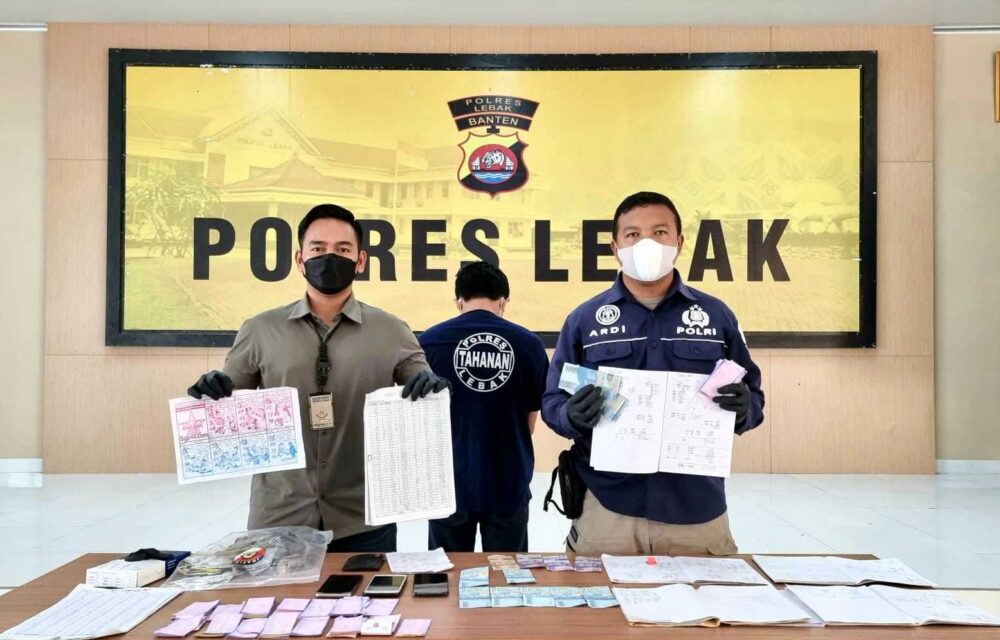 Gitu Dong...!Polres Lebak Tangkap Pelaku Judi Togel