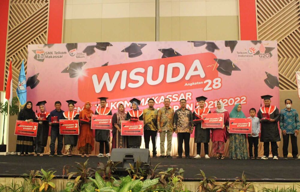 Hari Pancasila, Smk Telkom Makassar Melaksanakan Wisuda Siswa Amgakatan Ke-28