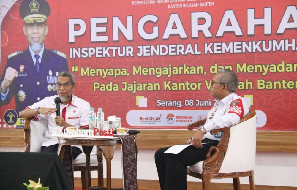 Gas Terus...!Irjen Kemenkumham Sosialisasikan 3M Di Kanwil Banten