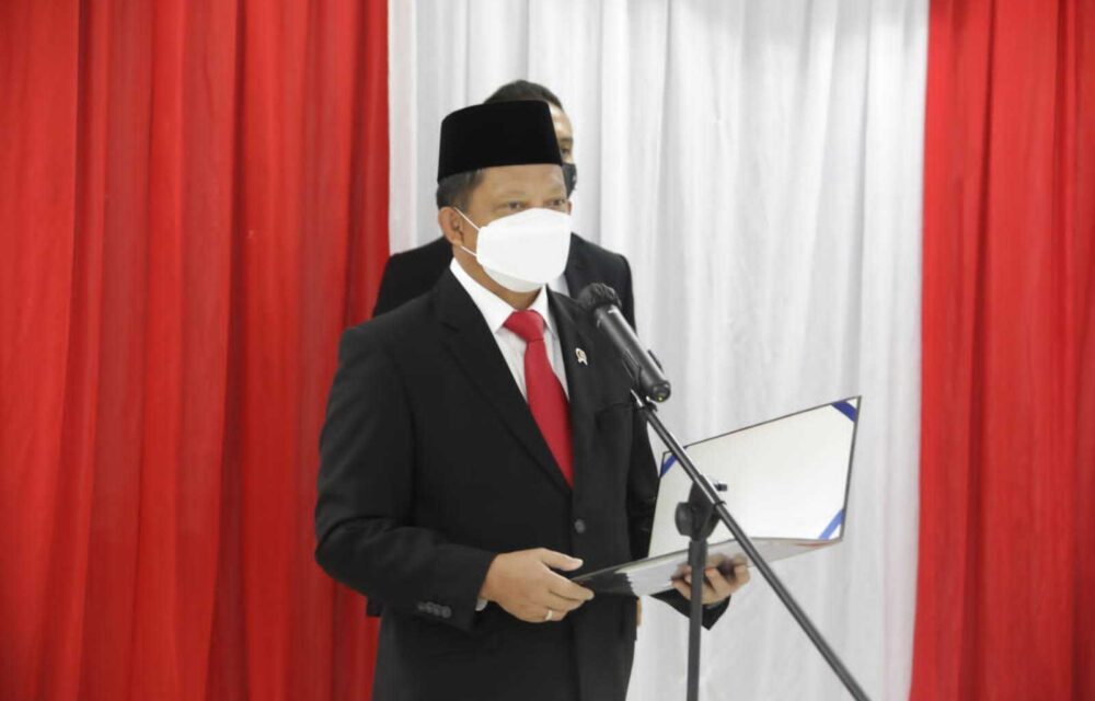 Lantik Pejabat Bnpp, Mendagri Tekankan Pentingnya Penyelesaian Persoalan Batas Negara