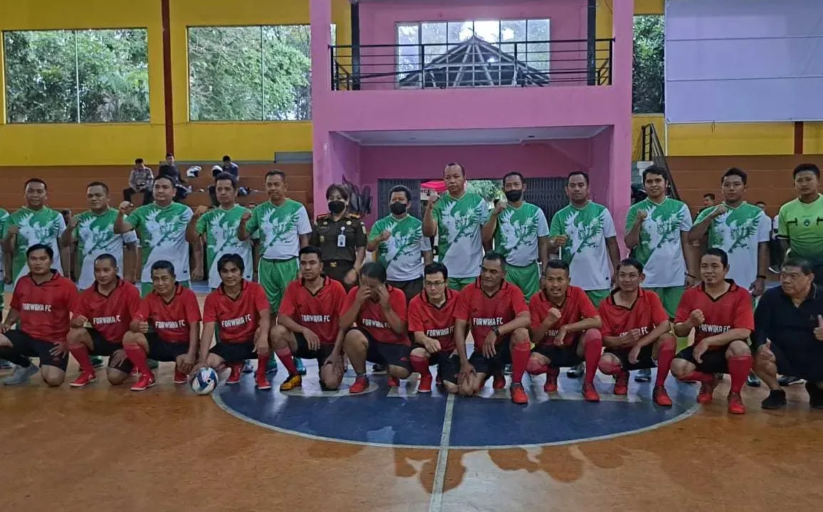 MANTAP…FORWAKA Lanjutkan Pertandingan Futsal, Kali Ini Bersama Kejati Jabar