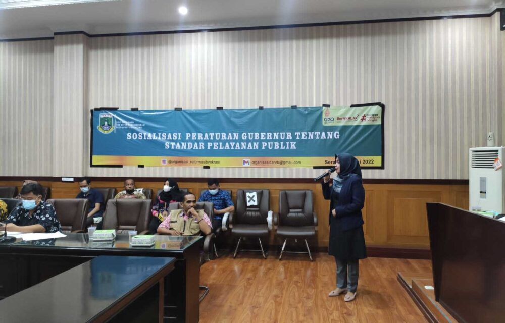 Pemprov Banten Sosialiasi Pergub Standar Pelayanan Publik