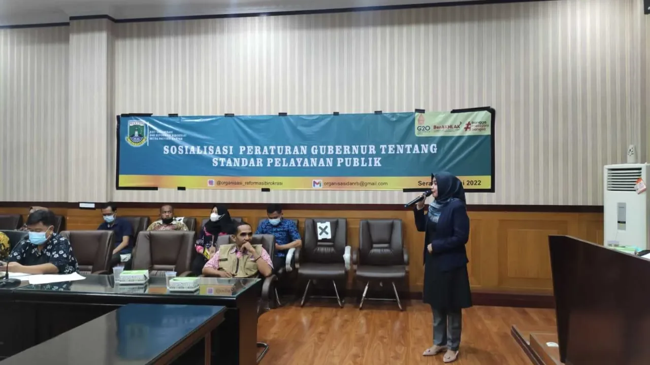 Pemprov Banten Sosialiasi Pergub Standar Pelayanan Publik