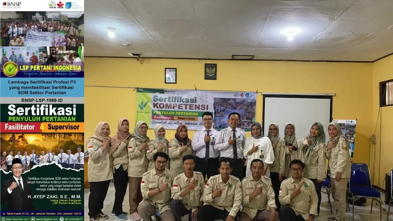 LSP PERTANI INDONESIA SUKSES LAKSANAKAN SERTFIKASI PENYULUH PERTANIAN DI BANDUNG