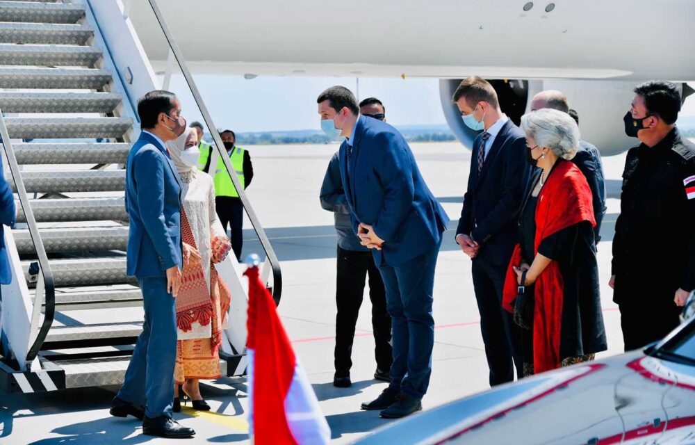 Presiden Jokowi Tiba Di Rzeszow, Polandia