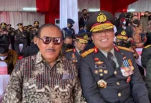 PRESIDEN JOKOWI MENJADI IRUP UPACARA PERINGATAN HARI BHAYANGKARA KE 76 (1 JULI 2022) DI AKPOL SEMARANG