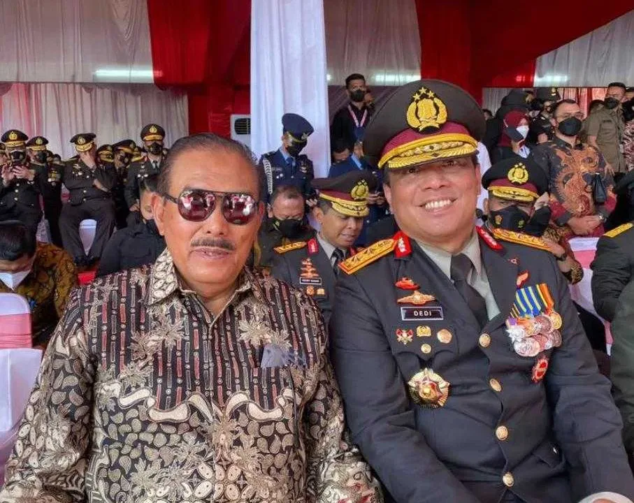 PRESIDEN JOKOWI MENJADI IRUP UPACARA PERINGATAN HARI BHAYANGKARA KE 76 (1 JULI 2022) DI AKPOL SEMARANG