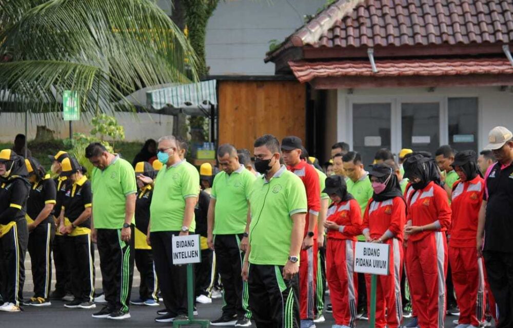Pekan Olah Raga Di Kejati Lampung Diikuti Pegawai Dan Security