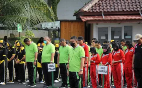 Pekan Olah Raga di Kejati Lampung Diikuti Pegawai dan Security