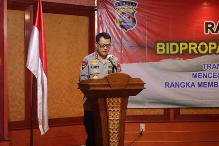 Kapolda Banten Buka Rakernis Bidang Profesi Dan Pengamanan 2022
