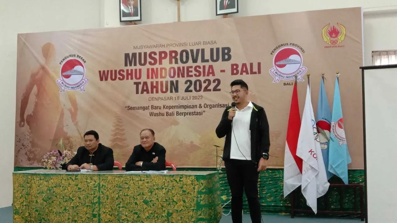 Aklamasi, Ajus Pimpin Wushu Bali