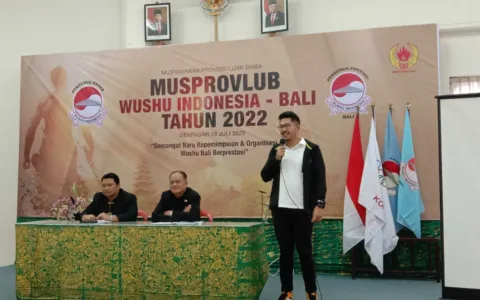 Aklamasi, Ajus Pimpin Wushu Bali