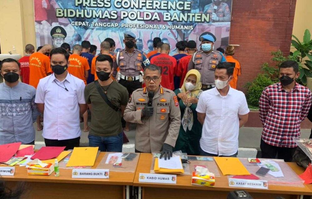 Polda Banten Sikat 24 Pelaku Perjudian