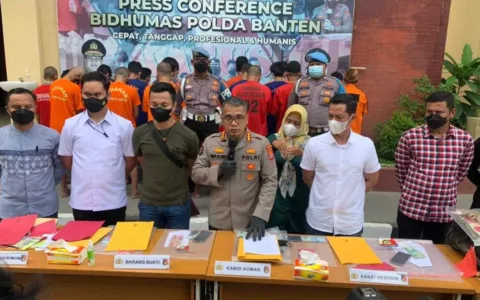 Polda Banten Sikat 24 Pelaku Perjudian