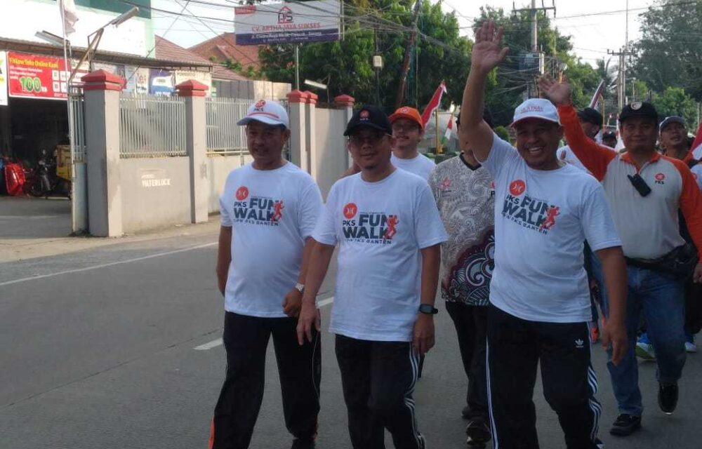 Pimpinan Dpw Pks Banten Laksanakan Jalan Santai Di Hari Minggu, Inilah Tujuannya