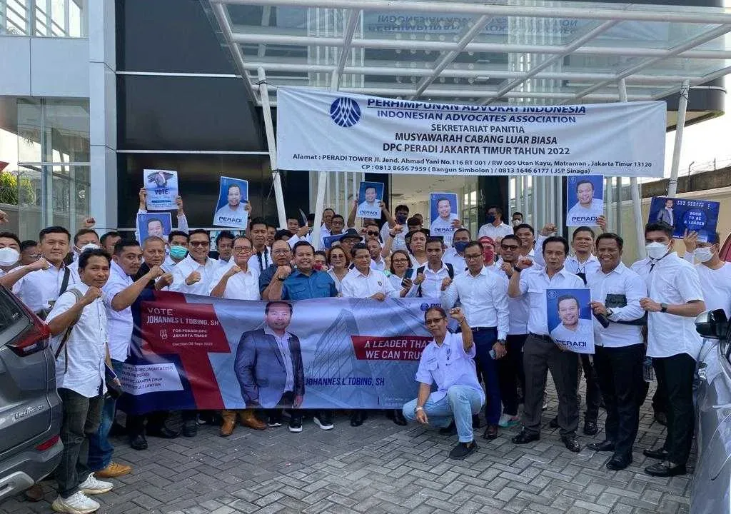 Bukan Kaleng-Kaleng, Johannes L Tobing Kandidat Kuat Ketua Peradi Jaktim