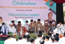 Kapolda Banten Istigosah Qubro Bareng 2.500 Kiyai dan Santri