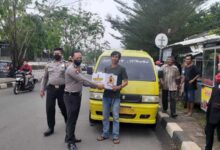 Mantap...! Peduli Sesama, Ditpamobvit Polda Banten Bagikan Ratusan Paket Sembako