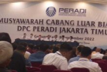 Banyak Interupsi, Muscablub Peradi Jakarta Timur Sukses