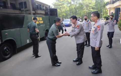 Perkuat Sinergitas, Danrem 064 MY Kunjungi Polda Banten