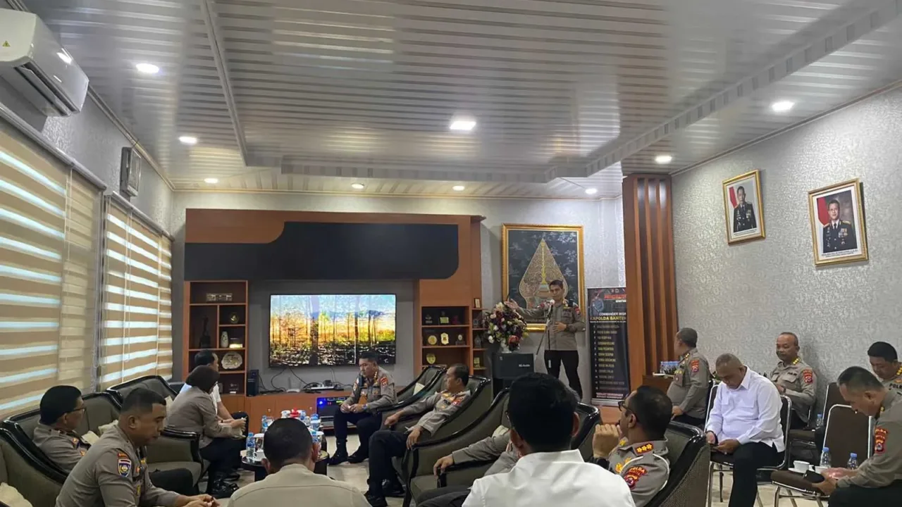 Polda Banten Gelar Coffe Morning Bersama PJU