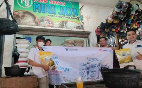 Tekan Inflasi, Bulog Terus Banjiri Beras di Pasaran