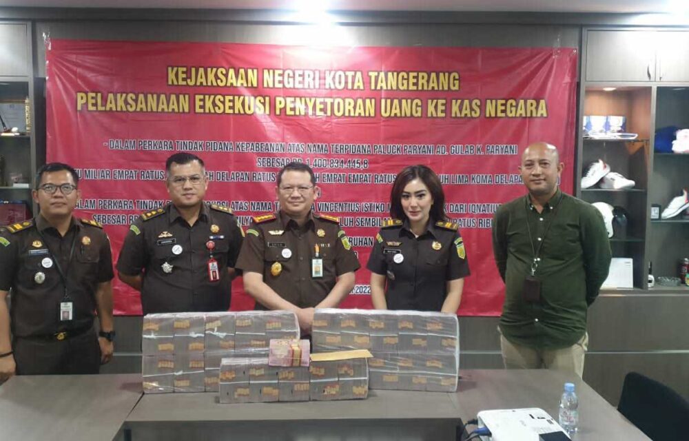 Gas Keun.!!! Kejaksaan Negeri Kota Tangerang Eksekusi Tindak Pidana Kepabeanan