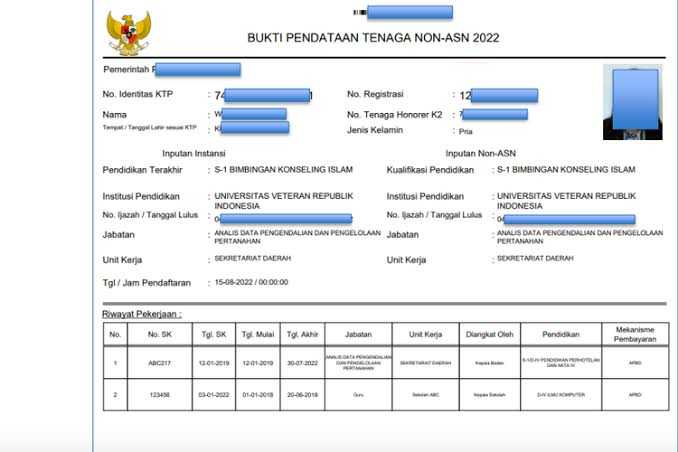 Syarat Pendataan Non Asn Dan Cara Daftarnya!