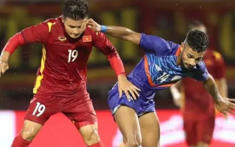 Gool… Vietnam vs India di FIFA Menang Telak 3-0