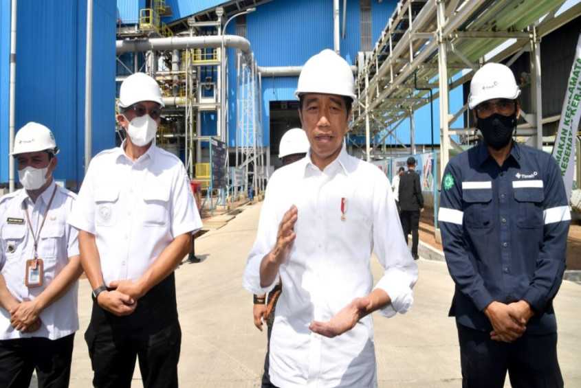 Tinjau Smelter Baru Pt Timah, Presiden: Bukti Keseriusan Kita Dalam Hilirisasi
