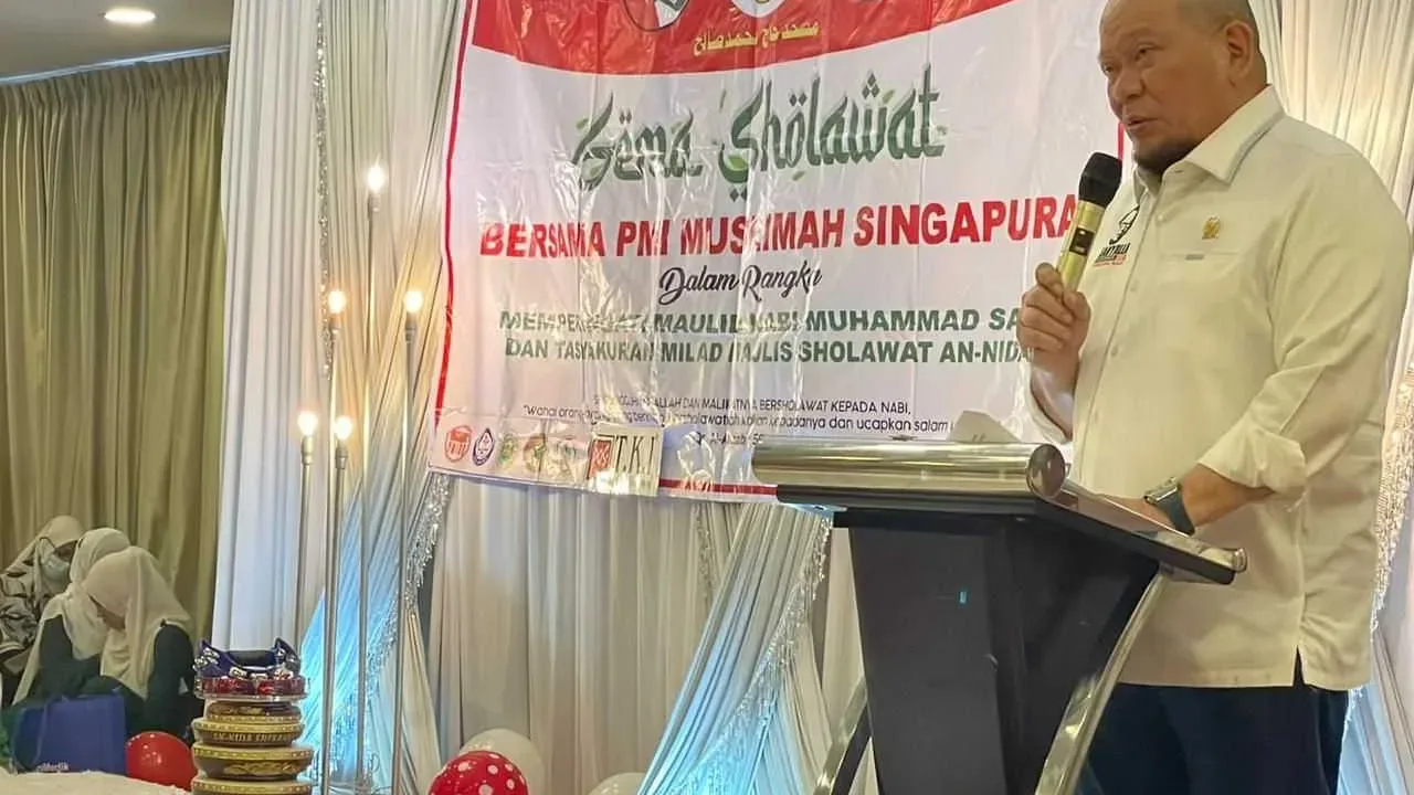 Peringati Maulid Nabi di Singapura, Ketua DPD RI: Ketidaktaatan dalam Beragama Merusak Moral Bangsa