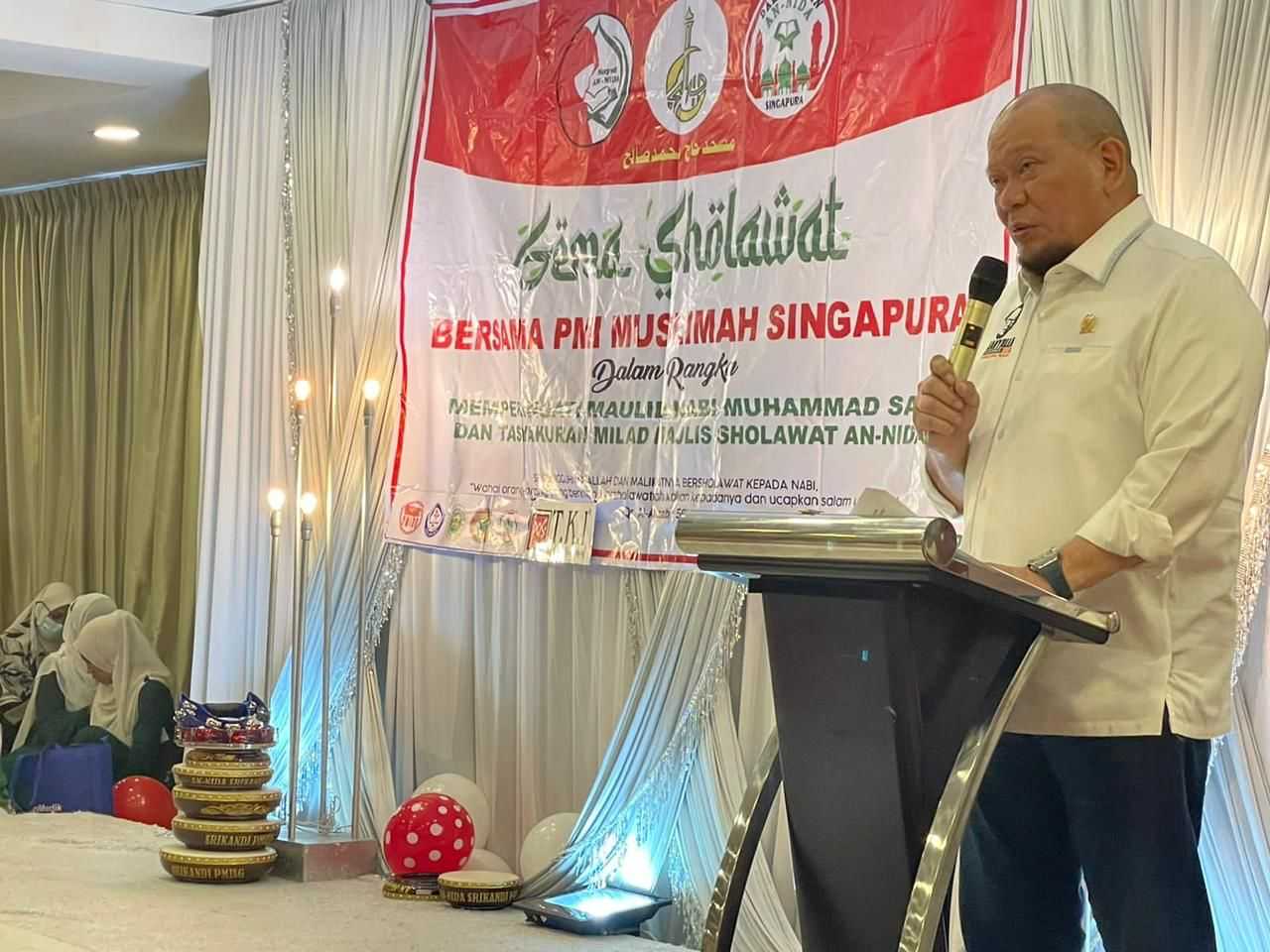 Peringati Maulid Nabi Di Singapura, Ketua Dpd Ri: Ketidaktaatan Dalam Beragama Merusak Moral Bangsa