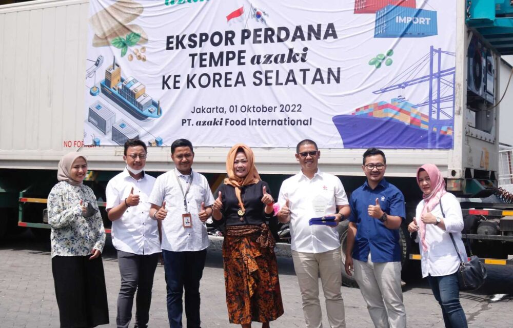 Fkdb Bersama Bank Bukopin Syariah Lepas Ekspor Tempe Azaki Ke Korea Selatan