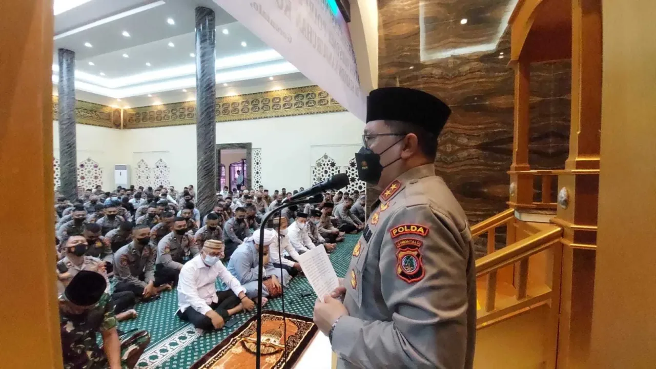 Tragedi Kanjuruhan, Polda Gorontalo Gelar Sholat Ghoib