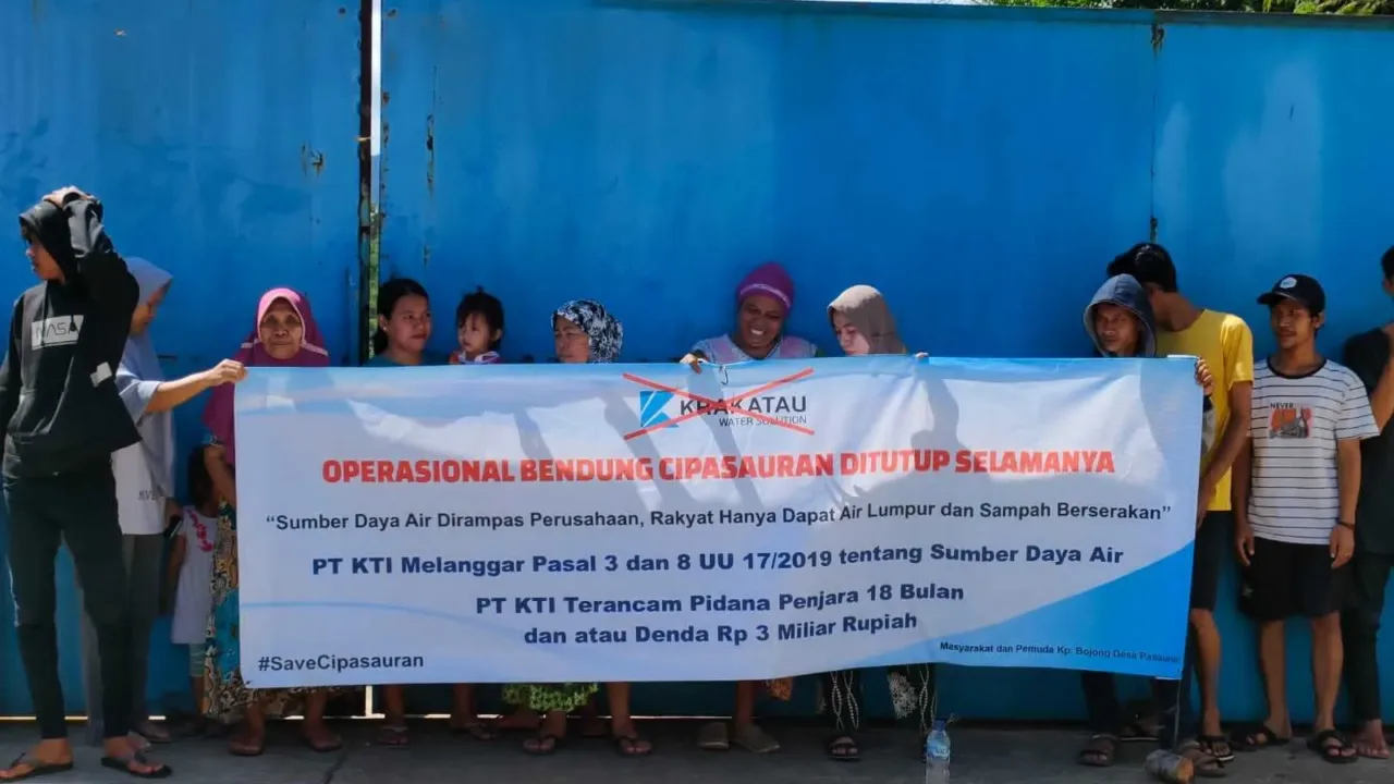 5 Tahun Masyarakat Mengeluhkan Air Bersih, Ulah PT Krakatau Tirta Industri
