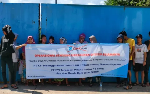 5 Tahun Masyarakat Mengeluhkan Air Bersih, Ulah PT Krakatau Tirta Industri
