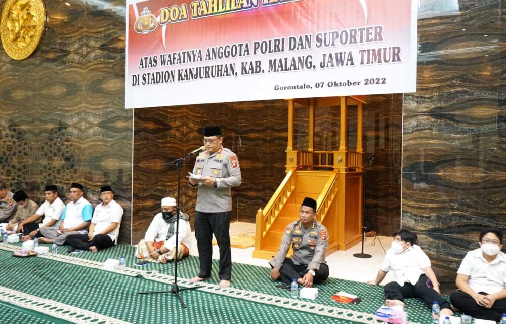 Polda Gorontalo Kembali Gelar Doa Untuk Korban Kanjuruhan Malang