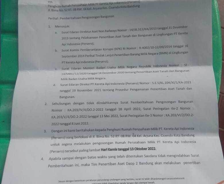 Pak Jokowi, Kapan Lindungi 70 Ribu Penghuni Rumah
