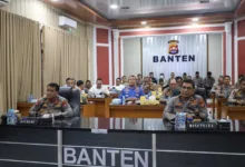 Polda Banten Ikuti Rapat Arahan Kapolri Tahun 2022