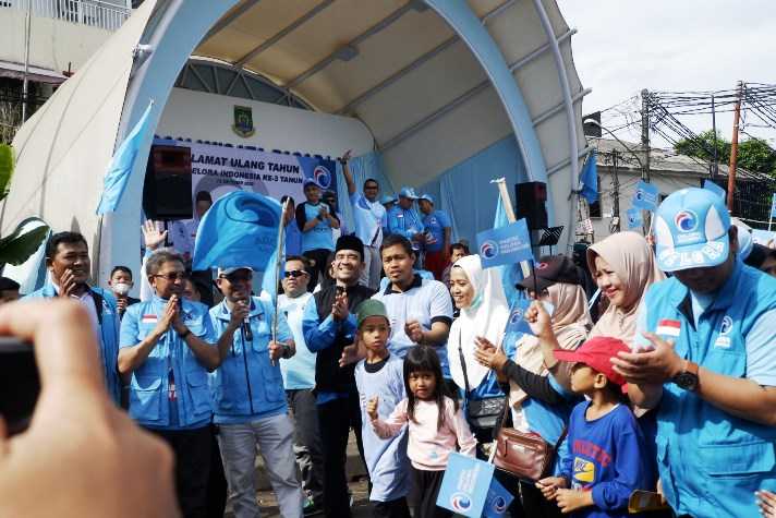 Mantap...!Ratusan Kader Partai Gelora Kota Tangerang Meriahkan Hut Ke 3