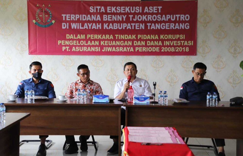 Kejari Jakarta Pusat Sita Eksekusi Aset Milik Terpidana Perkara Tipikor Pt.asuransi Jiwasraya Yang Berada Di Kabupaten Tangerang