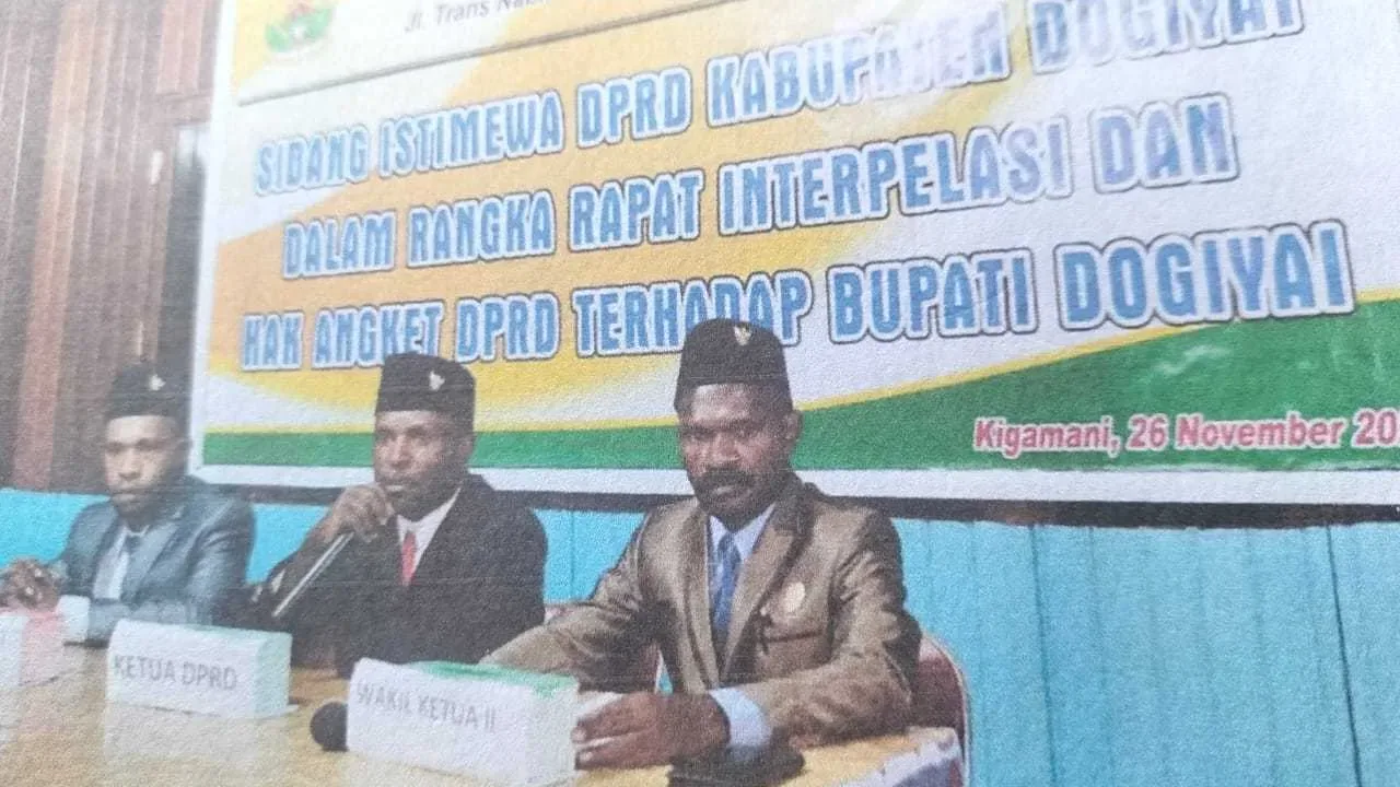 DPRD Kritik Keras Bupati Dogiyai Tak Pernah Hadiri Rapat APBD, Ada Apa