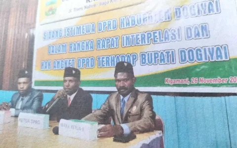 DPRD Kritik Keras Bupati Dogiyai Tak Pernah Hadiri Rapat APBD, Ada Apa