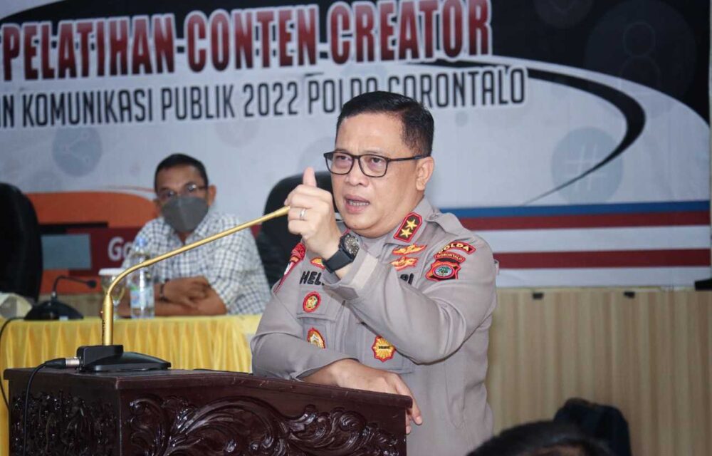 Pesan Kapolda Gorontalo Saat Pelatihan Conten Creator