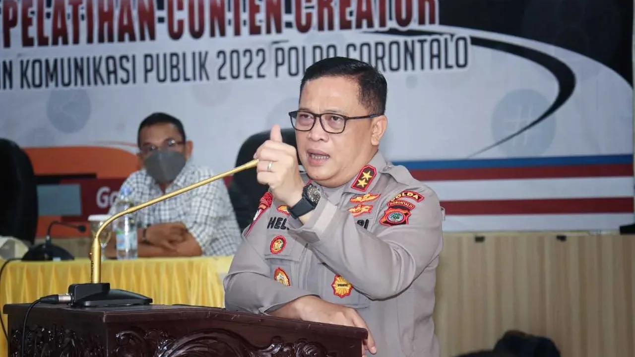 Pesan Kapolda Gorontalo Saat Pelatihan Conten Creator
