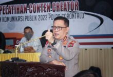 Pesan Kapolda Gorontalo Saat Pelatihan Conten Creator