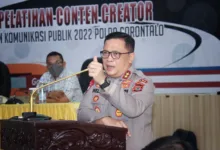 Pesan Kapolda Gorontalo Saat Pelatihan Conten Creator